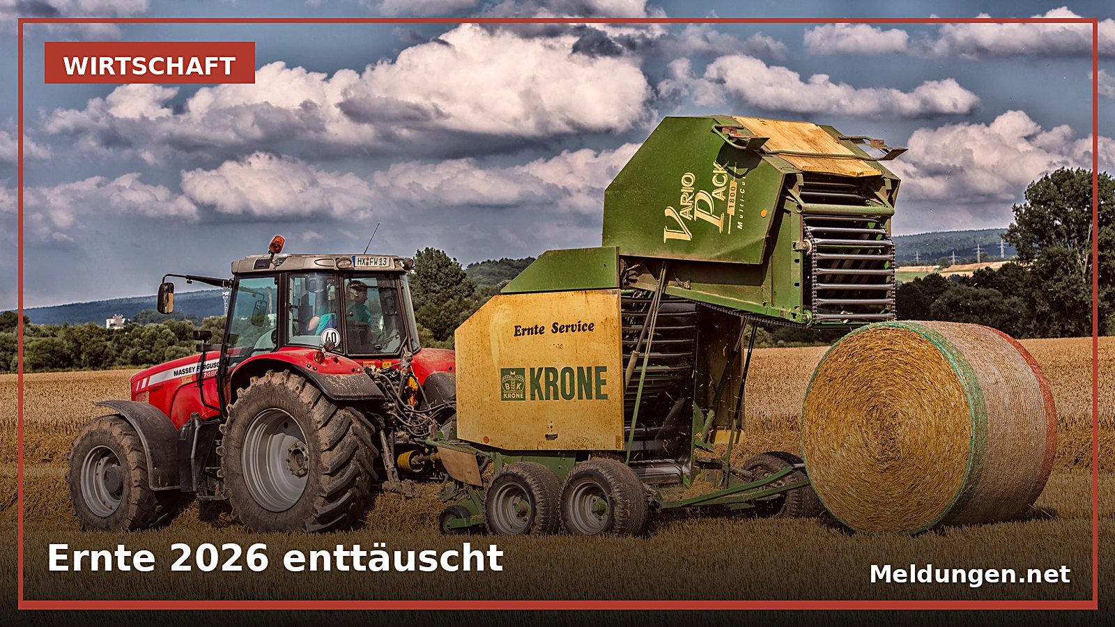 Erntebilanz 2026: Bauernverband meldet sieben Prozent weniger Getreide