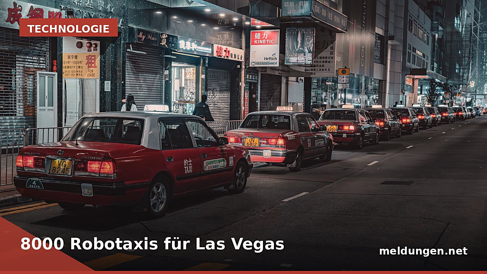 Nevada genehmigt bis zu 8000 Robotaxis für Las Vegas